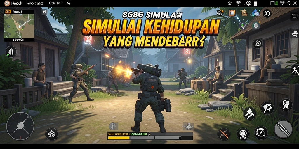 Gameplay menarik dari 8G8G yang penuh interaksi sosial.