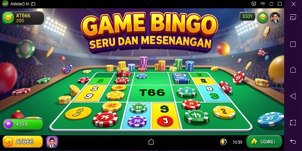 Tampilan gameplay AT866 yang seru saat bermain Bingo.