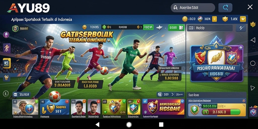 Tampilan seru gameplay Sportsbook AYU89 dengan berbagai pilihan taruhan.