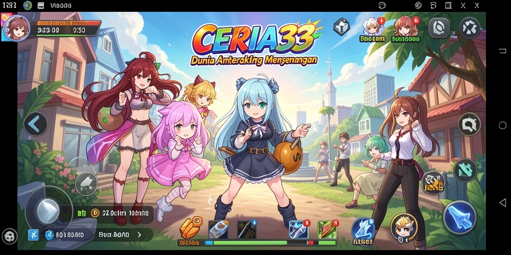 Tangkapan layar dari gameplay yang menyenangkan dalam CERIA33.