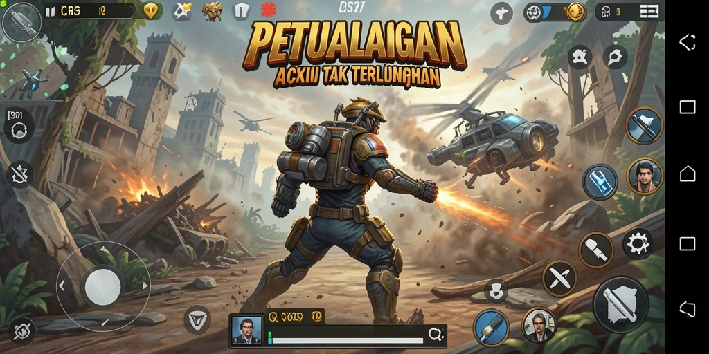 Tangkapan layar CRS99 menampilkan aksi pertarungan yang intens dan grafis yang menawan.