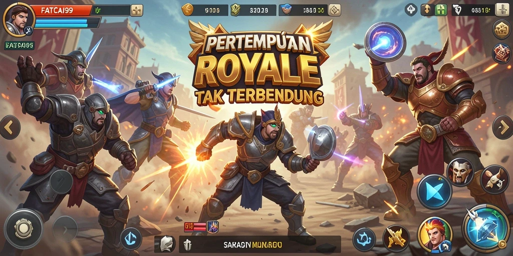 Gameplay seru pertempuran Battle Royale di FATCAI99.