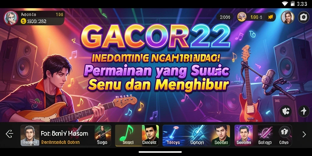 Screenshot GACOR22 menampilkan gameplay yang dinamis dan penuh warna.