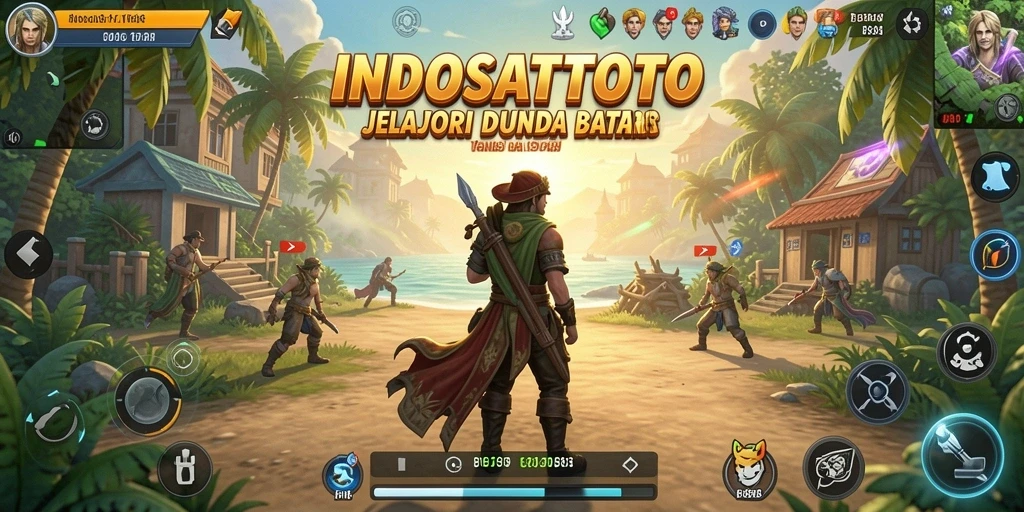 Tangkapan layar gameplay <strong>INDOSATTOTO</strong> menampilkan eksplorasi dunia yang luas dan menakjubkan.