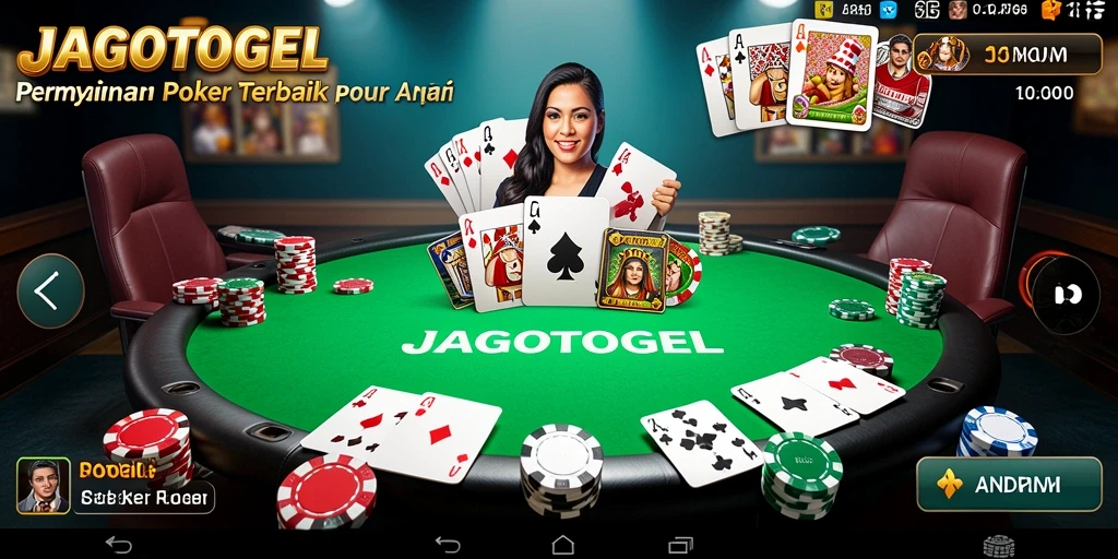 Tampilan permainan Poker seru di JAGOTOGEL dengan grafik menarik.