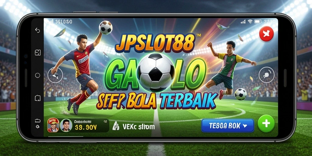 Tampilan gameplay menarik dari JPSLOT88 dengan tema sepak bola.