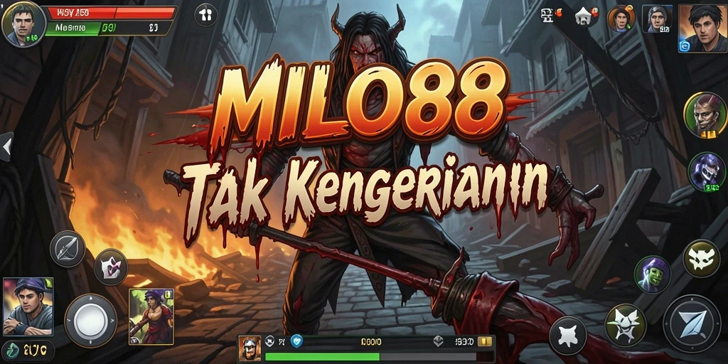 Tampilan gameplay menegangkan dari MILO88 dengan nuansa horor yang kuat.