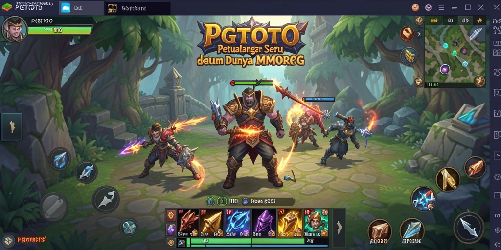 Tampilan gameplay PGTOTO yang memukau dalam dunia MMORPG.