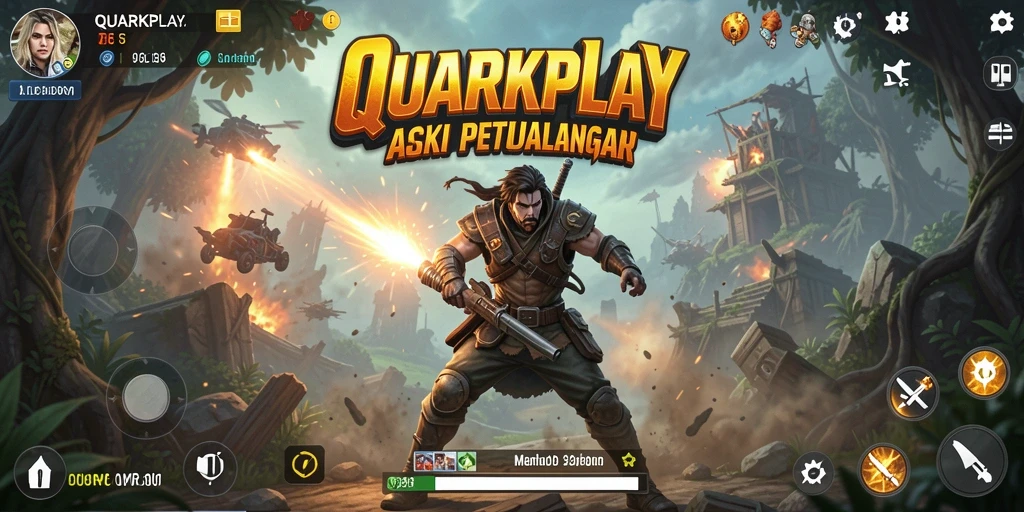 Tampilan menarik dari gameplay QUARKPLAY yang penuh aksi.