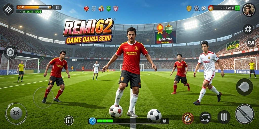 Tampilan gameplay yang seru dan kompetitif dalam REMI62.