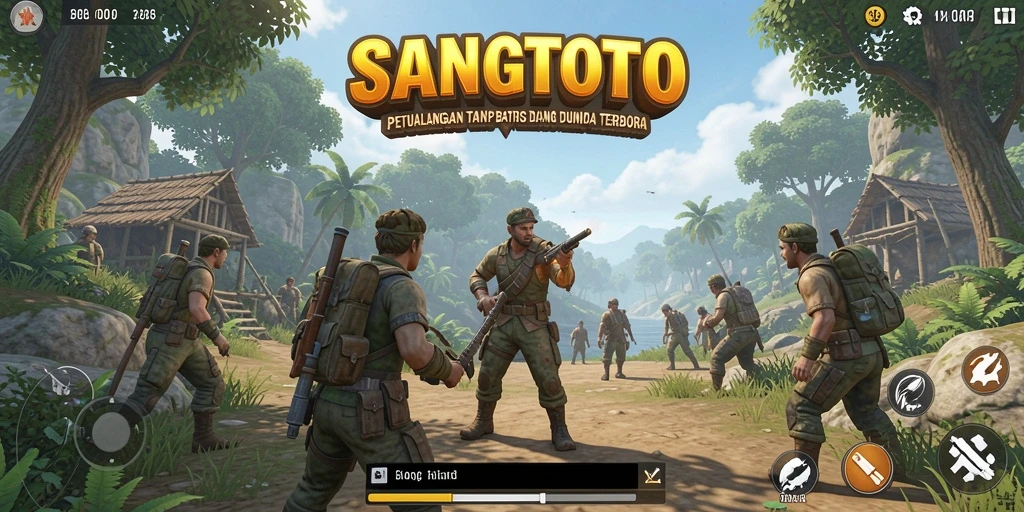 Gameplay SANGTOTO menampilkan petualangan epik di dunia terbuka.